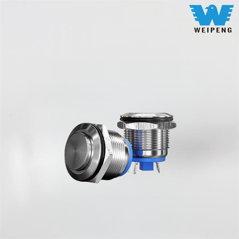 Interruttore a pulsante in metallo per avvio macchina da 16/19 mm