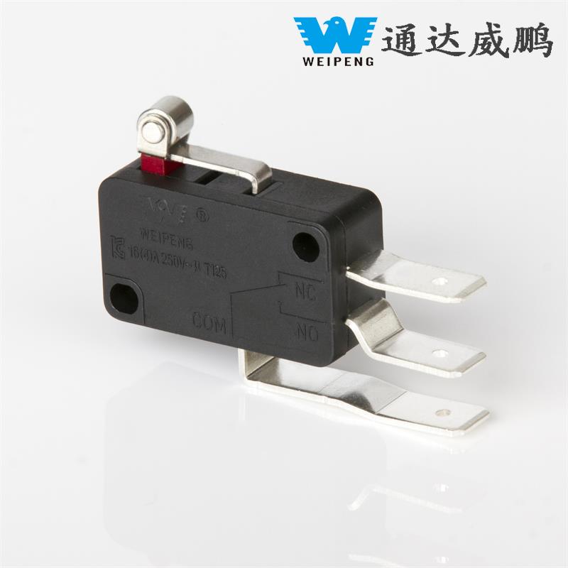 Microinterruttore per apparecchiature industriali antipolvere con contatto in argento autoripristinante a 3 pin da 16 A