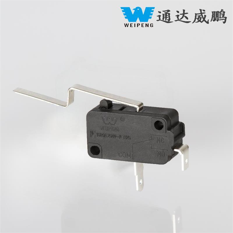 Microinterruttore resistente alle alte temperature a 2 pin/3 pin 16A con impugnatura ad arco