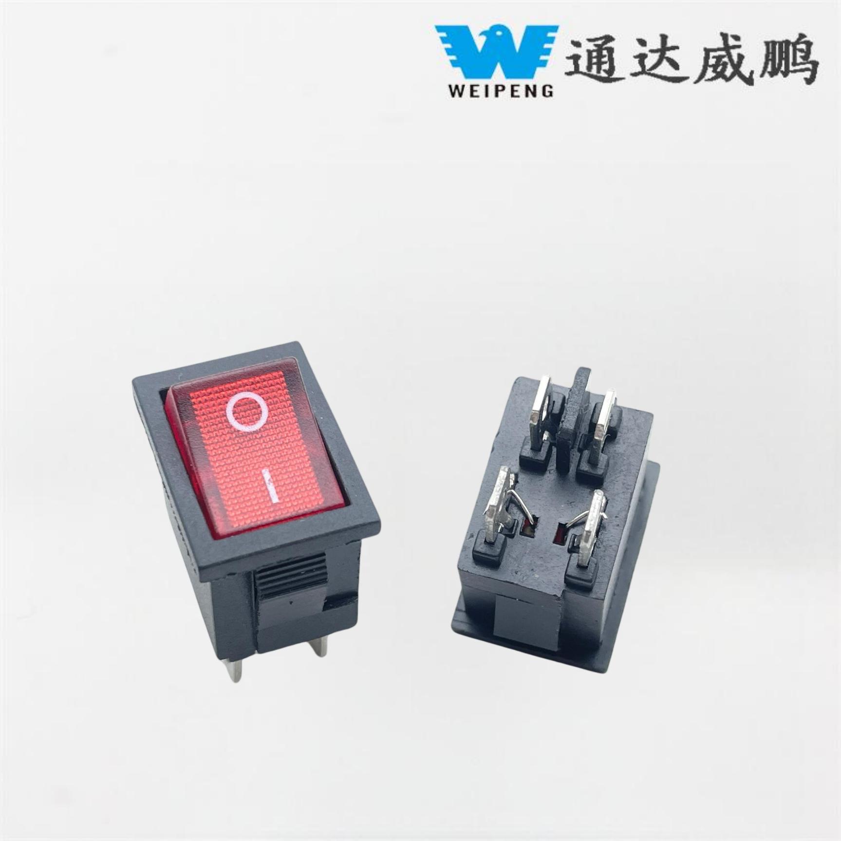 Interruttore a bilanciere a 2 posizioni a 4 gambe 21 * 15 mm