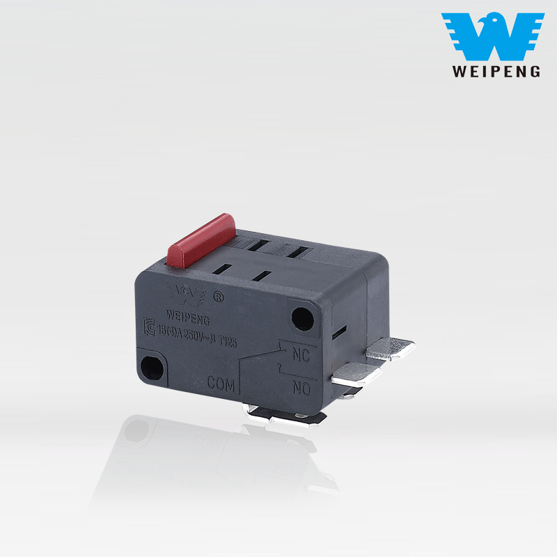 Microinterruttore combinato a doppia azione / Dpdt / leva a rullo