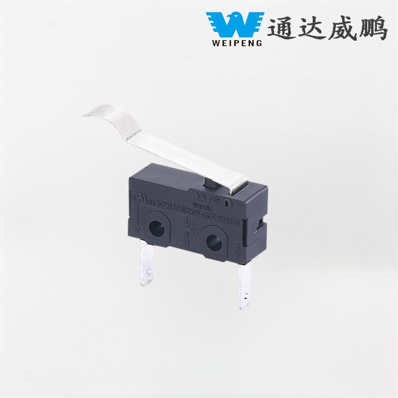Microinterruttore a leva curva con ripristino medio HK-04G-L
