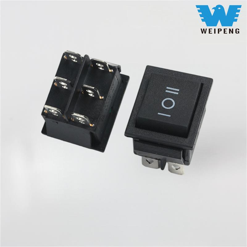 Interruttore a bilanciere nero KCD4 31 * 25 mm 16 A 250 V