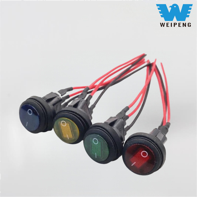 Interruttore per barca impermeabile rotondo Weipeng con cavo